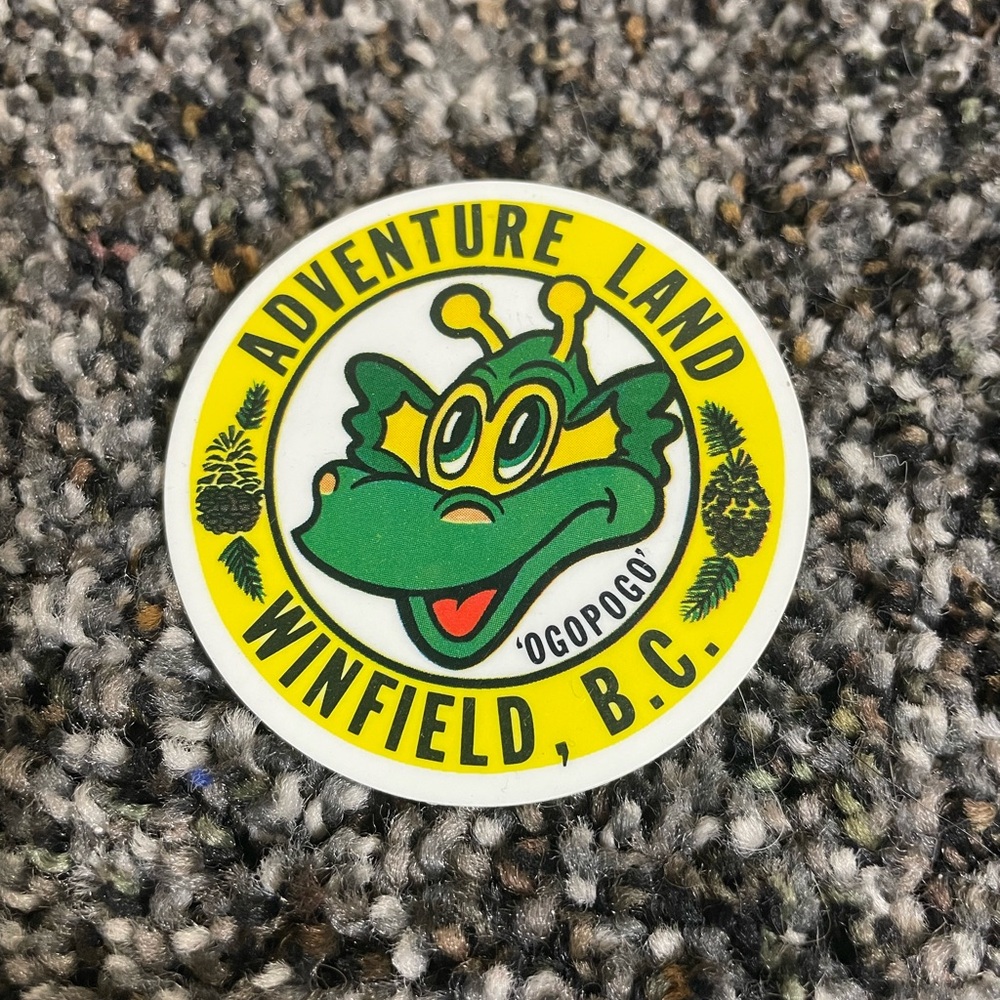 Winfield Kelowna Vintage Adventure Land Pin British Columbia Ogopogo
